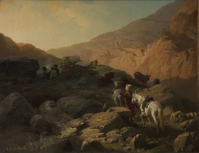 コーカサス、1872 作： Pavel Osipovich Kovalevsky