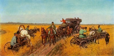 教区を訪問、1885年、1965年。 作： Pavel Osipovich Kovalevsky