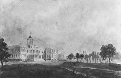 新市庁舎、ニューヨーク、1811年頃。 1813年。 作： Pavel Petrovic Svin