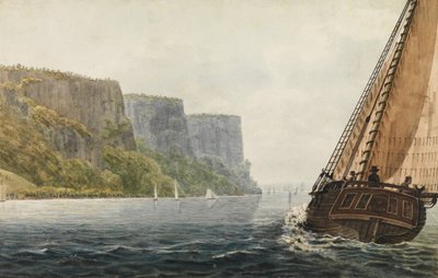 柵を通過するアルバニーのパケットモホーク、1811年頃。 1813年。 作： Pavel Petrovic Svin