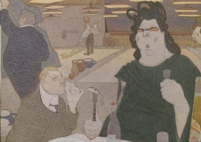 フョードル・シャリャピンの似顔絵、1910年代 作： Pavel Yegorovich Shcherbov