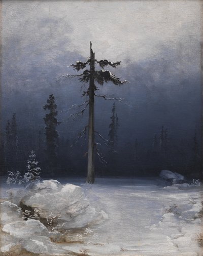 冬の森の木 作： Peder Balke