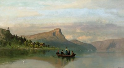 ノールフィヨルドから（キャンバスに油彩） 作： Peder Cappelen Thurmann