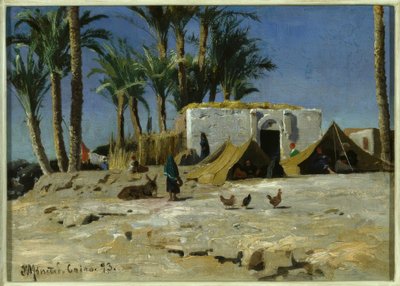 カイロのベドインラガー 作： Peder Monsted