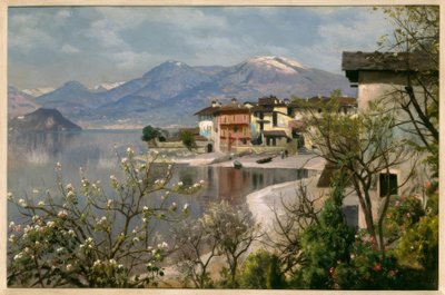 コモ湖の春 作： Peder Monsted