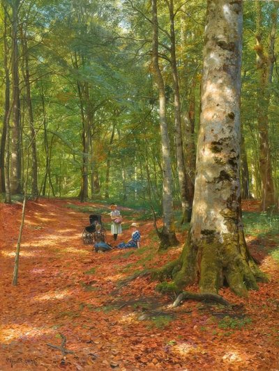 P.Mönsted、森林伐採で 作： Peder Monsted