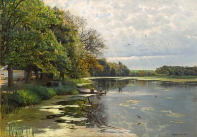 P.メンステッド、晴れた春の水 作： Peder Monsted