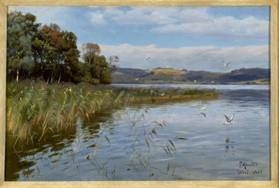湖での夏の日 作： Peder Monsted