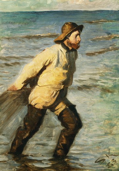 漁師の網での運搬、1883年 作： Peder Severin Krøyer