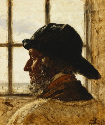 オールドフィッシャーマン、1873 作： Peder Severin Krøyer