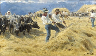 アブルッツォ州での脱穀 作： Peder Severin Krøyer