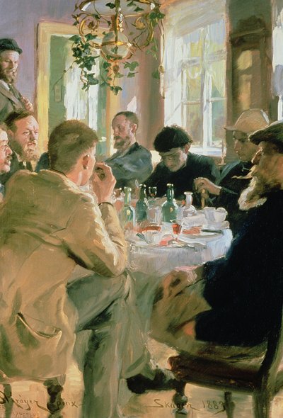 ランチタイム、1883 作： Peder Severin Krøyer