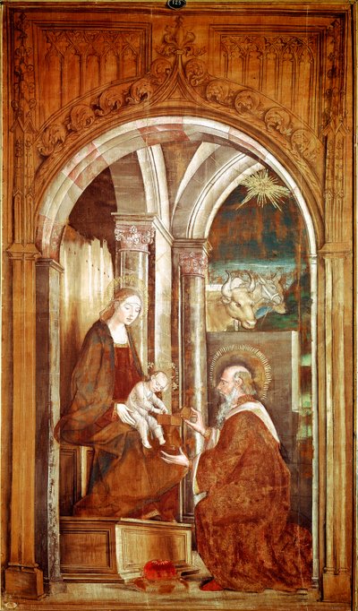 マギの礼拝」 ペドロ・ブルゲテ（1450/1455-1504）作 マドリード、プラド美術館 作： Pedro Berruguete