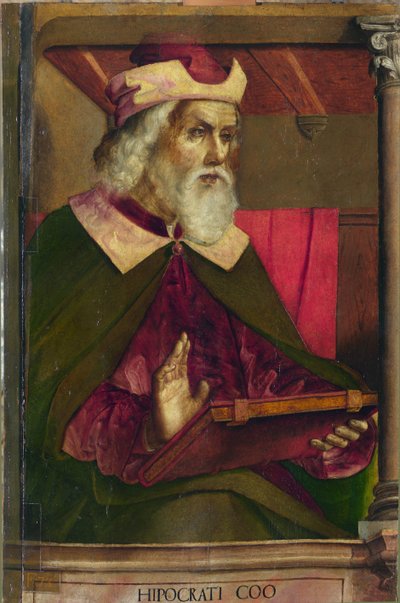 ヒポクラテス、1473-75年頃（木に油彩 作： Pedro Berruguete