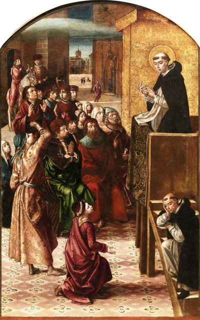 雲の奇跡、1495年頃 作： Pedro Berruguete
