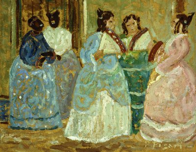 植民地時代のシーン;エシェナコロニアル 作： Pedro Figari