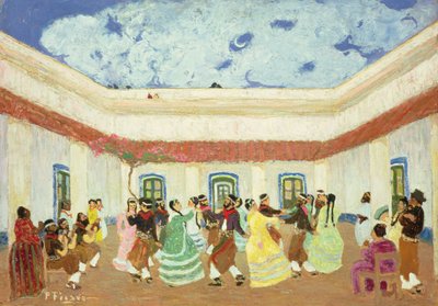 パティオ（船内のオイル） 作： Pedro Figari