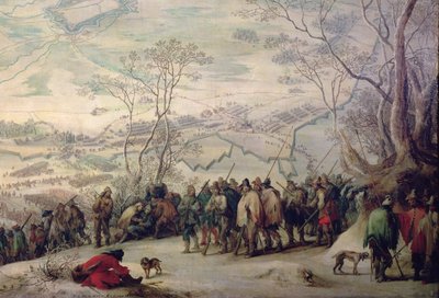アイレ・シュル・ラ・リス包囲戦の部隊 作： Peeter Snayers