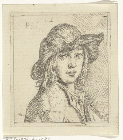 帽子をかぶった青年の胸像 作： Peeter Snijers