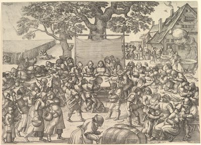 農民の結婚式、1560年。 作： Peeter van der Borcht