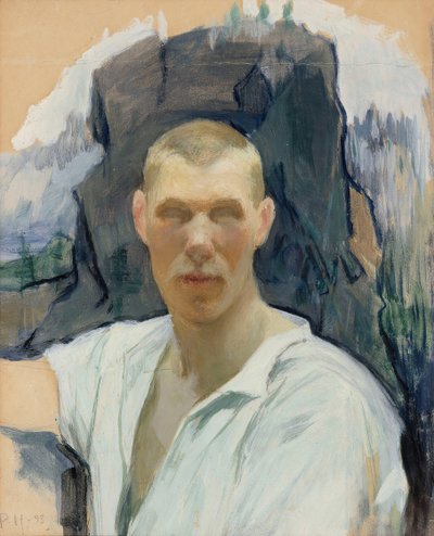 自画像、1893 年。 作： Pekka Halonen