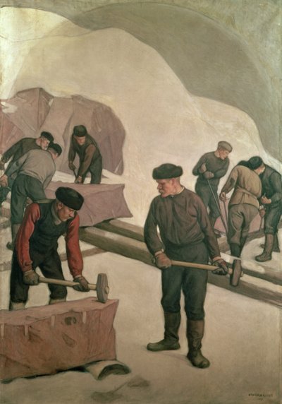 ストーンブレイカーズ、1903 作： Pekka Halonen