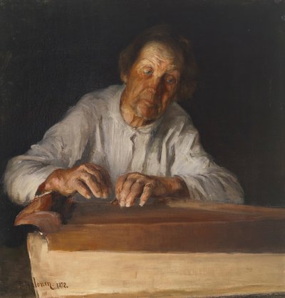 カンテレ奏者、1892年。 作： Pekka Halonen