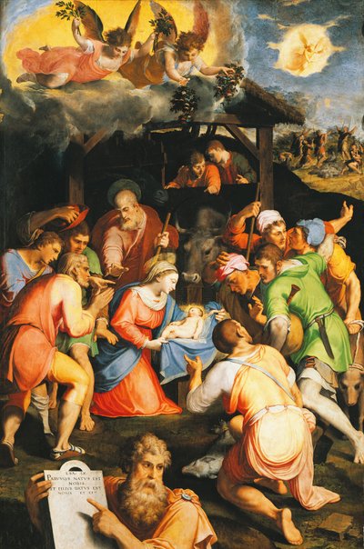 ペッレグリーノ・ティバルディ（1541-1583）による「羊飼いの賛美 作： Pellegrino Tibaldi