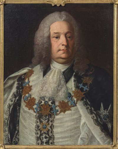 ハーマン セデルクロイツ伯爵 (1684-1754) の肖像、Fjellstroem、Per Ericsson (1719-1790) 作。 キャンバスに油彩 作： Per Ericsson Fjellstroem