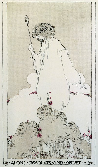 ジョン・キーツの死を悼む詩「アドナイ」の挿絵 作： Percy Bysshe Shelley