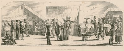 バーソロミューフェア、ロンドン：フェアの前の日曜日、グリニッジ 作： Percy Cruikshank
