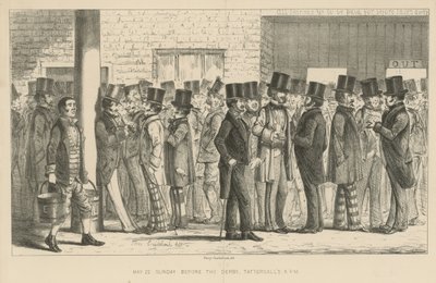ダービーの前の日曜日 作： Percy Cruikshank