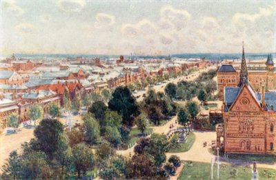 The Garden Street of Adelaide（カラーリトグラフ 作： Percy F.S. (after) Spence