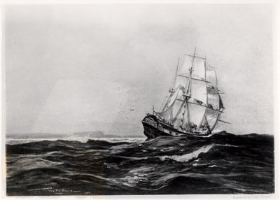 Lowyによって刻まれたエンデバーアットシー、1900年 作： Percy F.S. Spence
