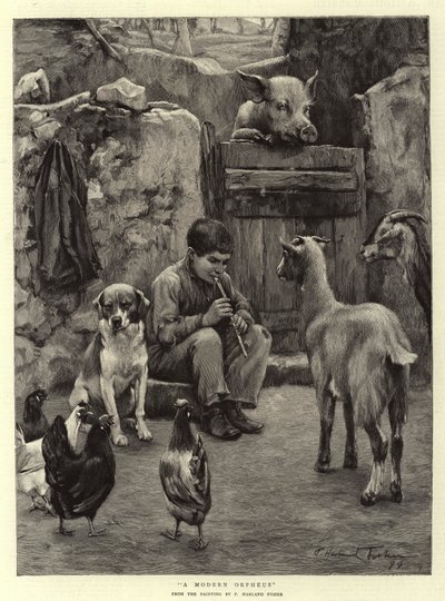 現代のオルフェウス 作： Percy Harland Fisher