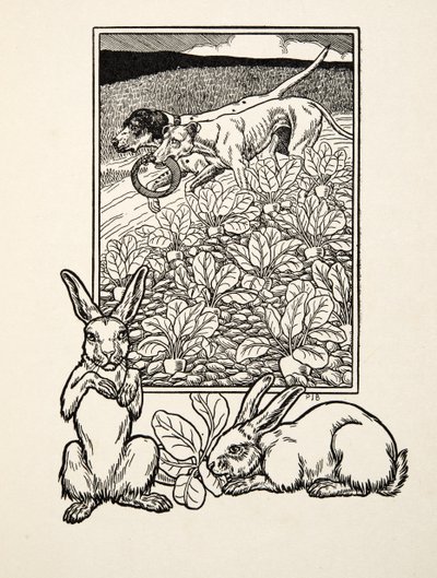動物の百の逸話、パブからスライカップル。 1924 作： Percy J. Billingshurst
