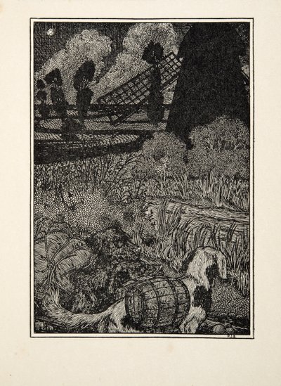動物の百話、パブからの犬の密輸業者。 1924 作： Percy J. Billingshurst