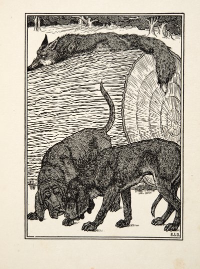 動物の百の逸話、パブからキツネとして狡猾。 1924 作： Percy J. Billingshurst