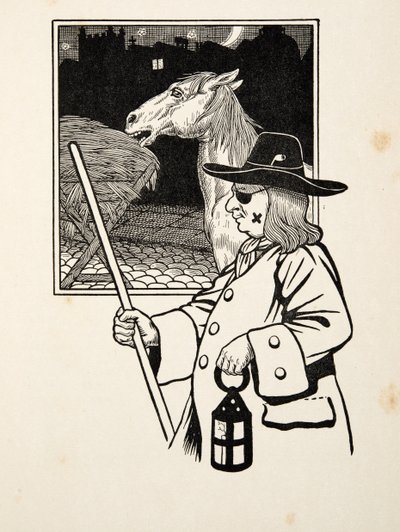 動物の百話、パブからの採餌。 1924 作： Percy J. Billingshurst