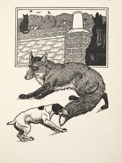 フォックスチェイシング、百匹の逸話、動物、パブ。 1924 作： Percy J. Billingshurst