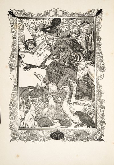 動物の百話からのFrontispiece、パブ。 1924 作： Percy J. Billingshurst