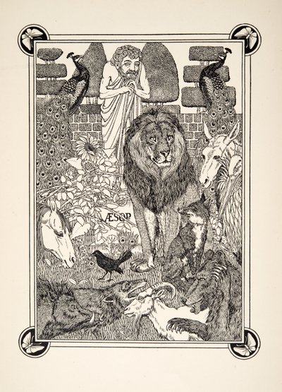 フロンティピース、イソップの百寓話、pub.1903 作： Percy J. Billingshurst