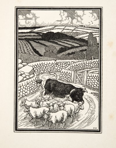動物の百話、パブから市場に行く。 1924 作： Percy J. Billingshurst