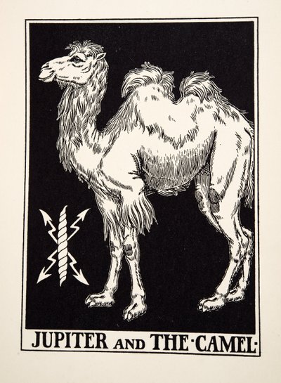木星とラクダ、イソップの百寓話、pub.1903 作： Percy J. Billingshurst