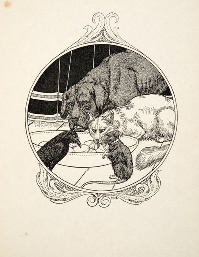 動物の百逸話、パブから奇妙な友愛。 1924 作： Percy J. Billingshurst