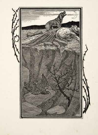 サビヌスと彼の犬、百匹の逸話、動物、パブ。 1924 作： Percy J. Billingshurst