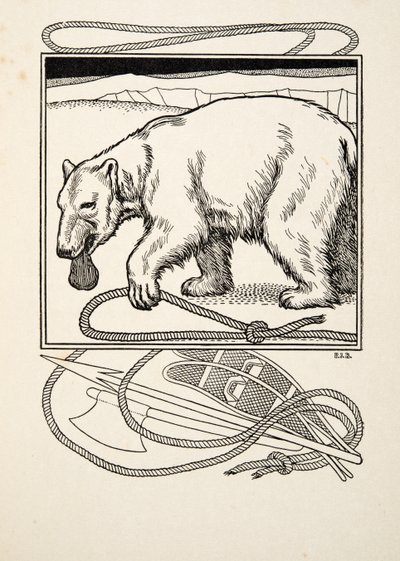 動物の百の逸話、パブからの賢いブルイン。 1924 作： Percy J. Billingshurst