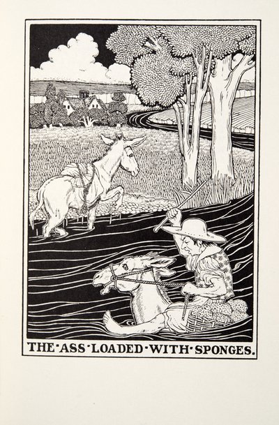 お尻ロードされたスポンジ、Fontaine Fables、パブから。 1905 作： Percy J. Billingshurst