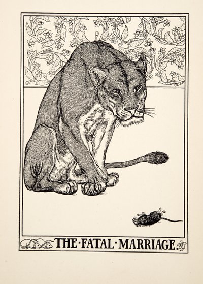 イソップの百寓話からの致命的な結婚、出版物.1903 作： Percy J. Billingshurst