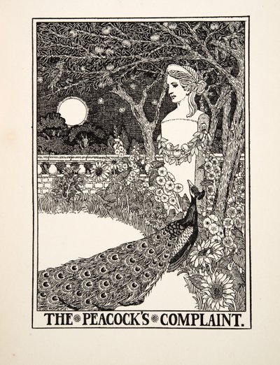 ピーコックの不満、イソップの百寓話、pub.1903 作： Percy J. Billingshurst